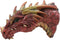 Ebros Red Dragon Head Wall Decor Plaque with Color Changing LED Illuminated Eyes