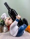 For The Love Of Wine Fat Chef Marco Hugging Wine Bottle Holder Figurine Kitchen