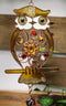 Ebros Whimsical Hoot Owl Resonant Relaxing Copper Wind Chime Garden Patio