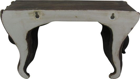 Ebros Wood Love to Hang Out Black Bear Cubs in Tree Floating Shelf Welcome Decor - Ebros Gift