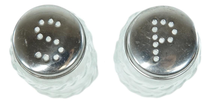 Turquoise Stone Holy Cross with Faux Wood Scroll Vines Salt Pepper Shakers Set