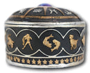 Greek Zodiac Constellations with Sun and Space Gem Lid Decorative Trinket Box