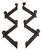 Cast Iron Rustic Industrial Farmhouse Railroad Nail Spikes 5 Peg Wall Hooks