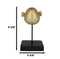 Coastal Marine Faux Taxidermy Golden Pufferfish Fish Sculpture On Pole Mount