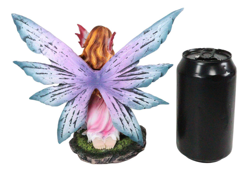 Ebros Enchanted Forest Lavender Fairy With Baby Unicorn Figurine Myths Legends Accent
