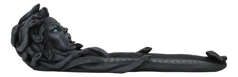 Greek Goddess Stone Gaze Medusa With Snake Tail Basin Catcher Incense Holder