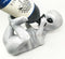 Extra Terrestrial Alien UFO Outer Space Colony Wine Bottle Holder Figurine Decor
