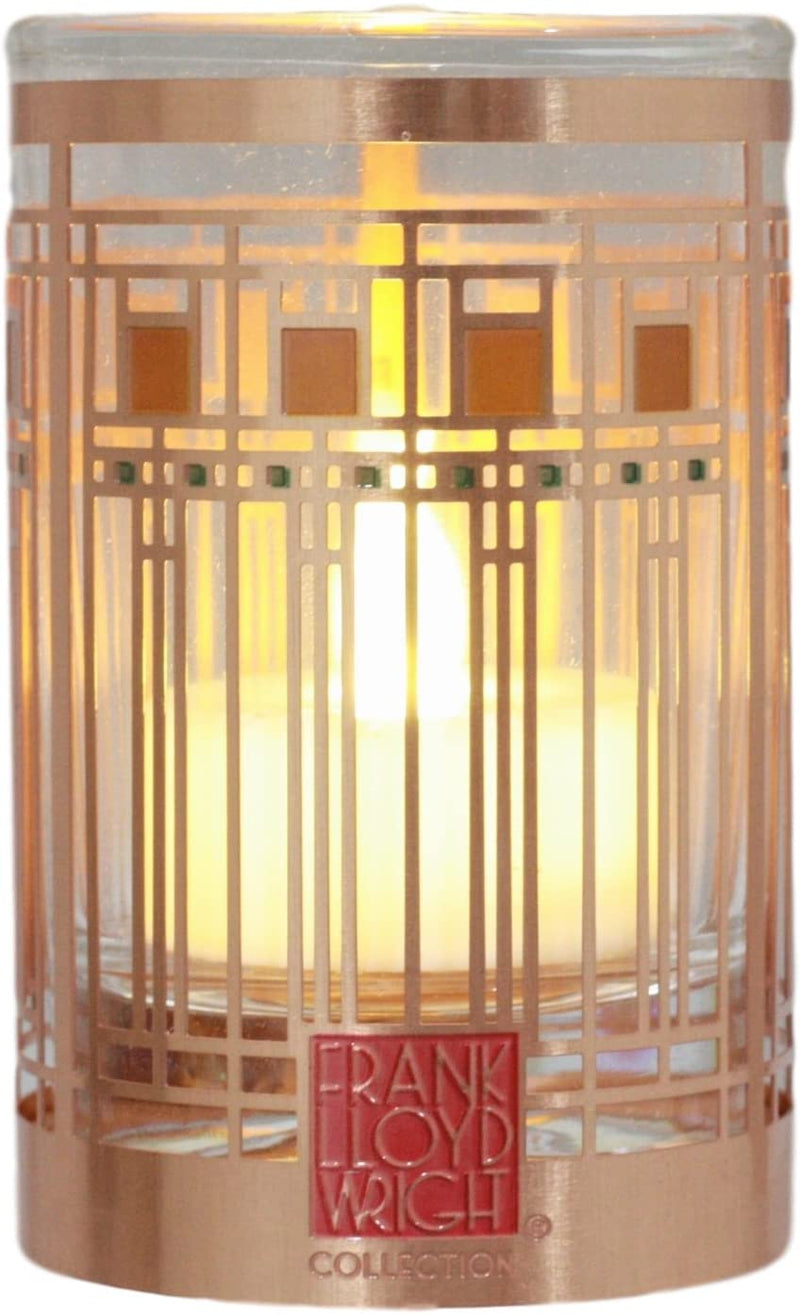 Frank Lloyd Wright Oak Park Home & Studio Art Glass Window Votive Candle Holder