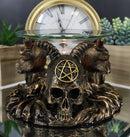 Pagan Occult Baphomet Sabbatic Goat Skull Demon Candle Oil Tart Scent Burner