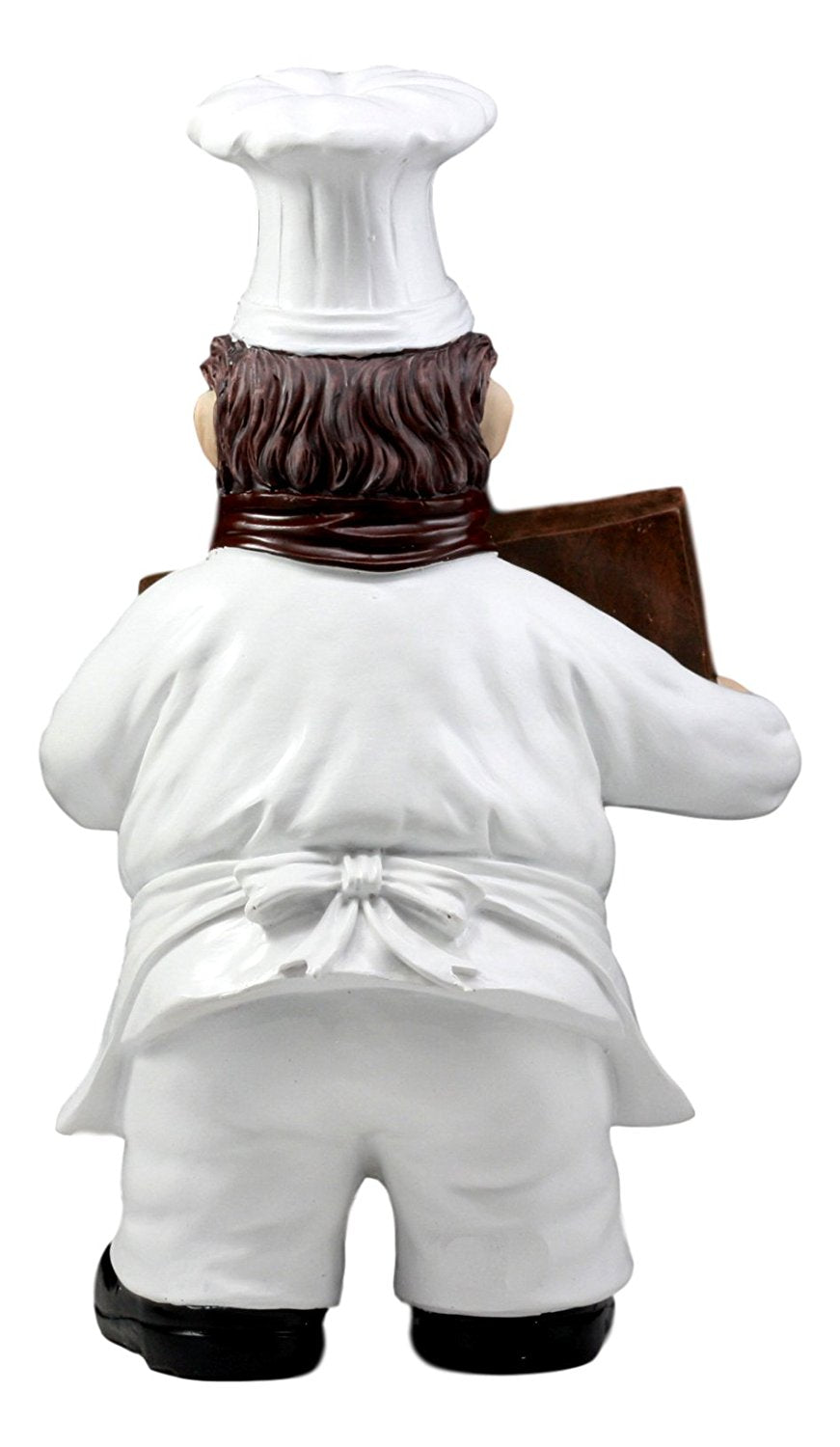 Bon Appetit French Bistro Chef Pierre Holding Sign Kitchen Welcome Figurine 12"H