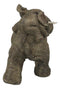 Small Wildlife Elephant Father Piggybacking Playful Calf Figurine 5.25"L