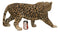 Large Lifelike Prowling Jaguar Statue 33"L Panther Cougar Puma Giant Cat Decor