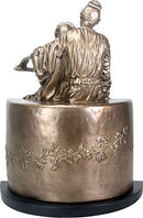 Ebros The Lesson Figurine Large 14.25 Inch Tall Mother Teaching Son Decor Bronze Finish