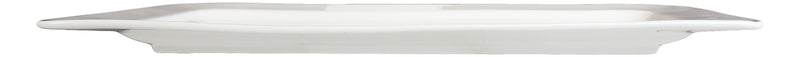 Set Of 5 Contemporary Rhomboid White Porcelain Serving Platter Plate Dish 15"L