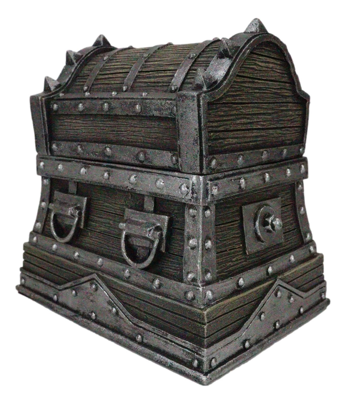 Nautical Caribbean Pirate Davy Jones Spiked Treasure Chest Small Decorative Box