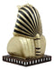Golden Mask of King Tut Statue 8"H Egyptian Pharaoh Vulture and Cobra Crown Bust
