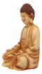 Ebros Eastern Enlightenment Meditating Buddha Gautama Amitabha in Varada Mudra Pose Statue in Rustic Faux Wood Resin Finish for Home Altar Zen Feng Shui Decoration Housewarming Decor Sculpture
