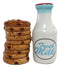Ebros Breakfast Milk & Chocolate Cookies Magnetic Ceramic Salt Pepper Shakers