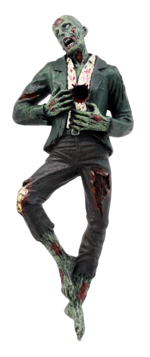 Ebros Gift Walking Dead Zombie Hunter Pen Holder Figurine 6.75"L Office Desktop Walker Apocalypse Pencil Holder