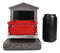 Old Fashioned Vintage Red Pickup Truck In Workshop Decorative Bookends Pair
