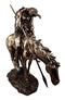 Ebros Large Detailed End of The Trail Statue 23"Tall Brave Indian Native Warrior