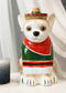 Ceramic Cinco De Mayo Chihuahua Dog With Sombrero Hat And Serape Cookie Jar 10"H