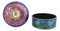 Chakra Rainbow Buddhist Mandala Wheel And Glass Cabochon Decorative Jewelry Box