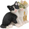 Ebros Lifelike Trio Shorthair Kittens Cats Sitting Side by Side Figurine 5" Long