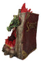Pentagram Star Green Dragon of Bibliography On Spell Book With LED Fire Breath