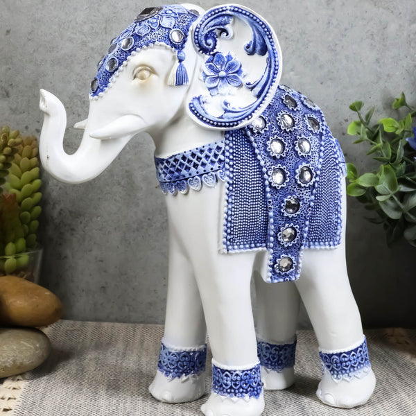 Ebros Feng Shui Ming Style Blue and White Ornate Design with