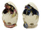 Ebros Colorful Red Blue Fantasy Egg Hatchling Baby Dragon Wyrmling Figurines Set of 2