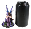 Ebros Sleeping Meadow Lavender Girl Fairy Garden Statue Lazy Summer Day Napping Fairy