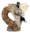 Southwestern Native Indian Dreamcatcher Feathers With Heart Decorative Figurine