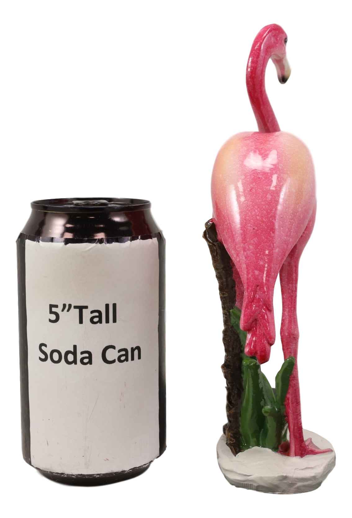 Ebros Tropical Rainforest Paradise Pink Flamingo Bird Decorative Statue 8"H