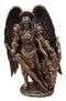 Ebros Saint Archangel Warrior Michael Holding Satan Dragon Head Figurine 10.75"H