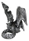 Silent Killer Gothic Prowling Dragon With Open Wings Shelf Sitter Figurine