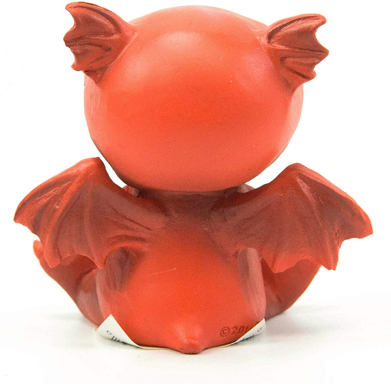 Ebros Red Devilish Fire Wyrmling Baby Dragon Bo Figurine Collectible 3"H