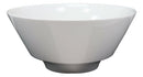 Contemporary Large White Porcelain Trapezoid Round Bowls 44oz 8.5"Dia Set Of 6