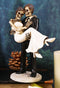 Ebros Groom Carrying Bride Skeleton Face Wedding Couple Statue Figurine 6.25"H