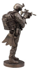Large Modern Warfare Covert Operation Navy Seal Commando Statue Night Mission