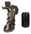 Asgard God Of Thunder Thor Wielding Mjolnir Hammer Figurine Charging Thor Statue
