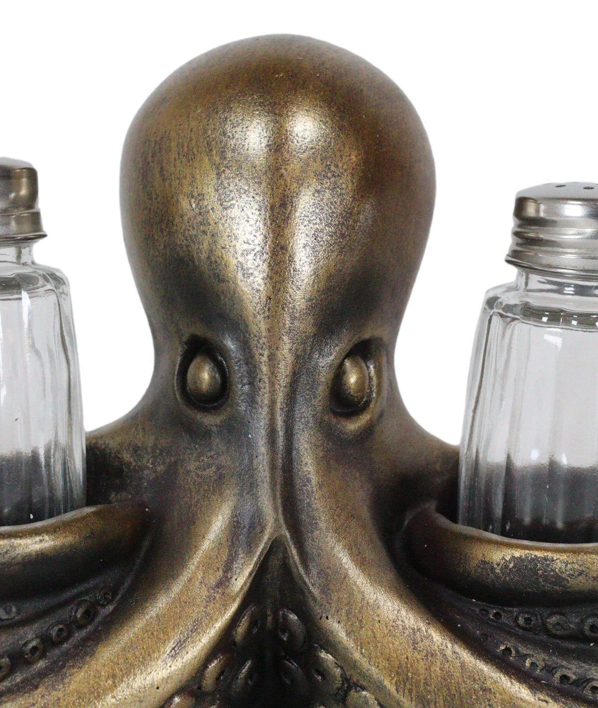 Ebros 6.5"L Giant Octopus Tentacle Spice Glass Salt Pepper Shaker Holder Figurine - Ebros Gift