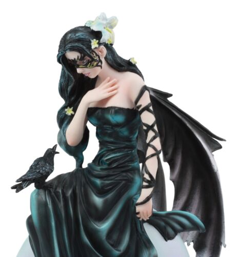 Ebros Large Gothic Lunar Eclipse Raven Fairy Statue 11"H Nene Thomas Dark Skies