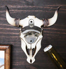 Rustic Western Horned Cow Skull Skeleton Wall Mounted Soda Beer Bottle Opener