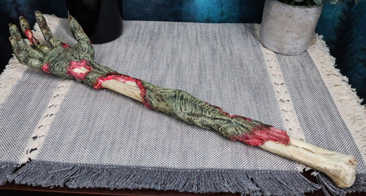 Ebros Gory Zombie Back Scratcher Figurine 15"L Undead Walker Bone Hand Arm Replica - Ebros Gift