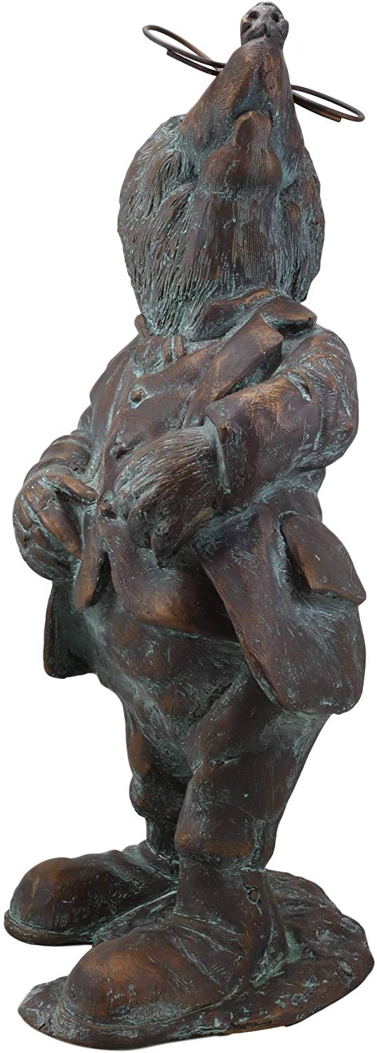 Ebros Gift Large Whimsical Hardworking Professor Mole With Glasses Garden Statue 21" Tall Hand Painted Resin In Aged Bronze Finish Rustic Fairy Tale Moles Patio Pool Lawn Outdoors Decorative Sculpture