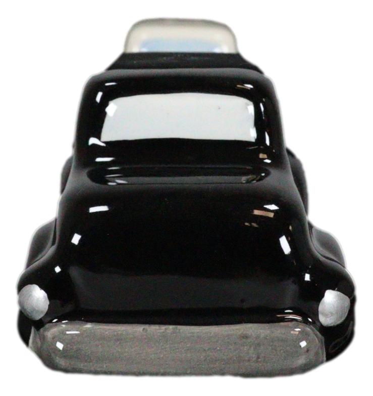 Black and White Vintage Retro Antique Cars Magnetic Salt And Pepper Shakers