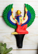 Egyptian Goddess Isis With Open Wings Wall Hook Decor Accent For Coats Leashes