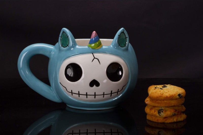 Ebros Gift Furrybones Coffee Mug Beverage Cups 14 fl oz Mugs (Unie Mug)