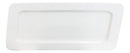 Set Of 5 Contemporary Rhomboid White Porcelain Serving Platter Plate Dish 15"L